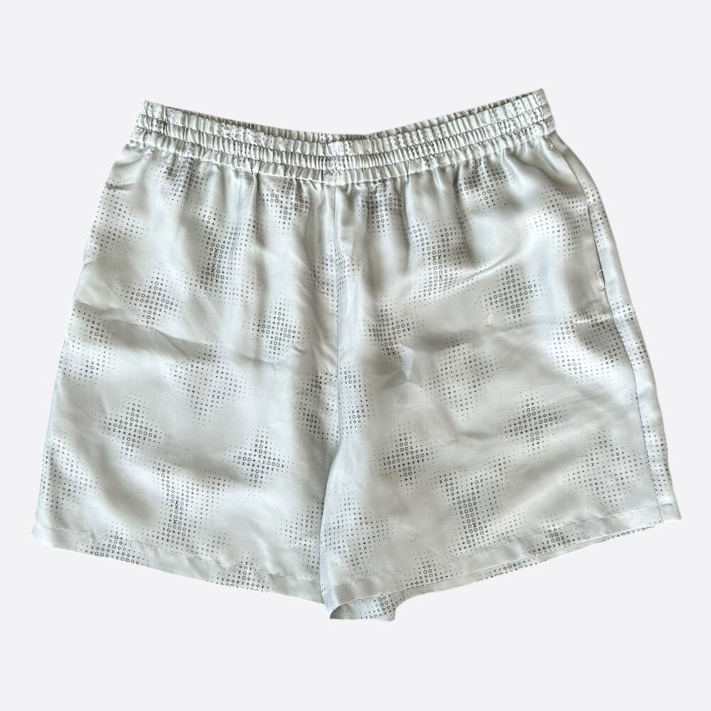Louis Vuitton Grey LV Pixel Monogram Silk Shorts